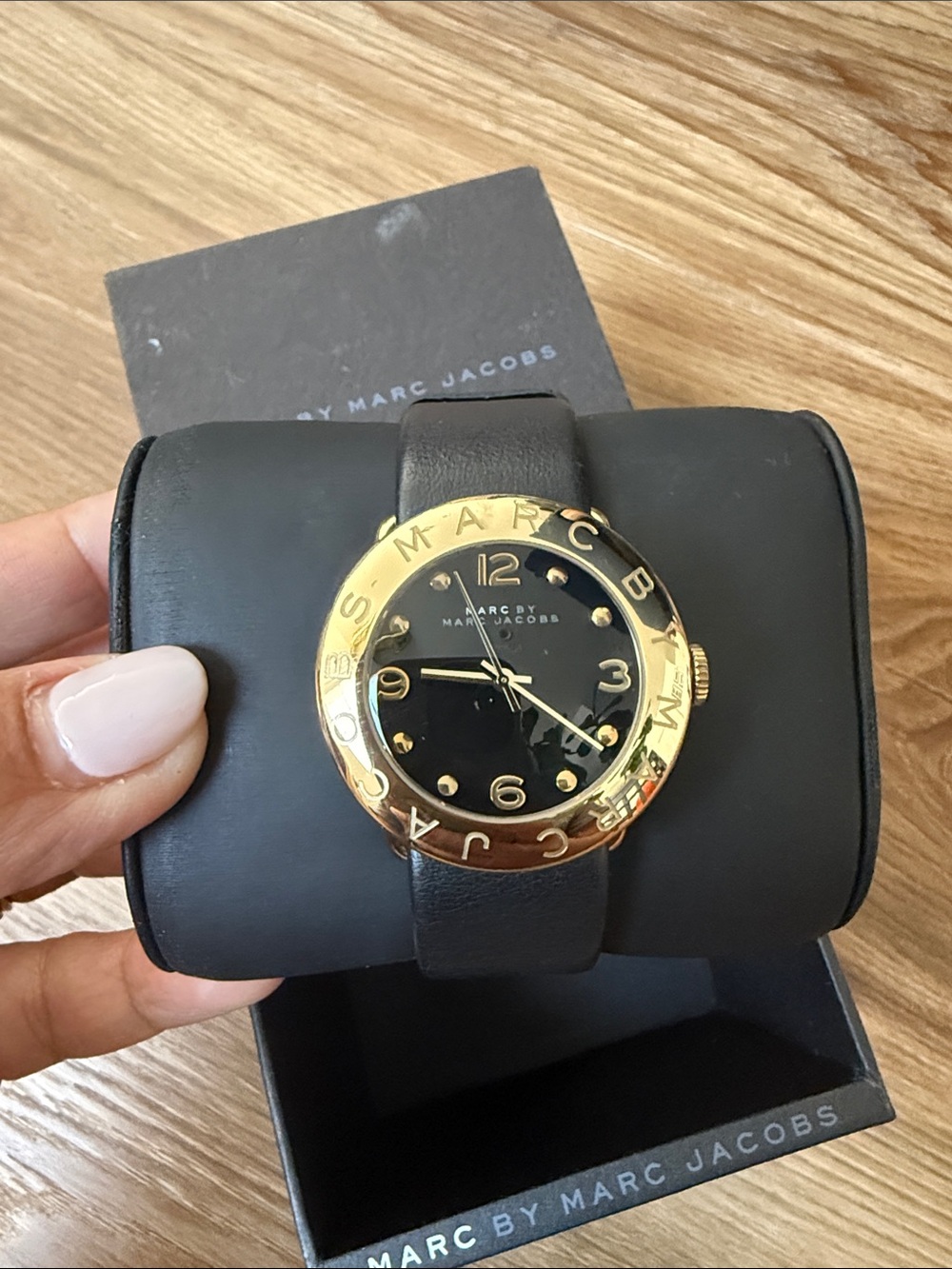Marc by Marc Jacobs Women’s Gold & Black Leather Watch